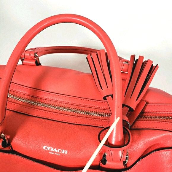 Coach Coral Bowler Hand Bag With Dust Bag - Picture 14 of 16